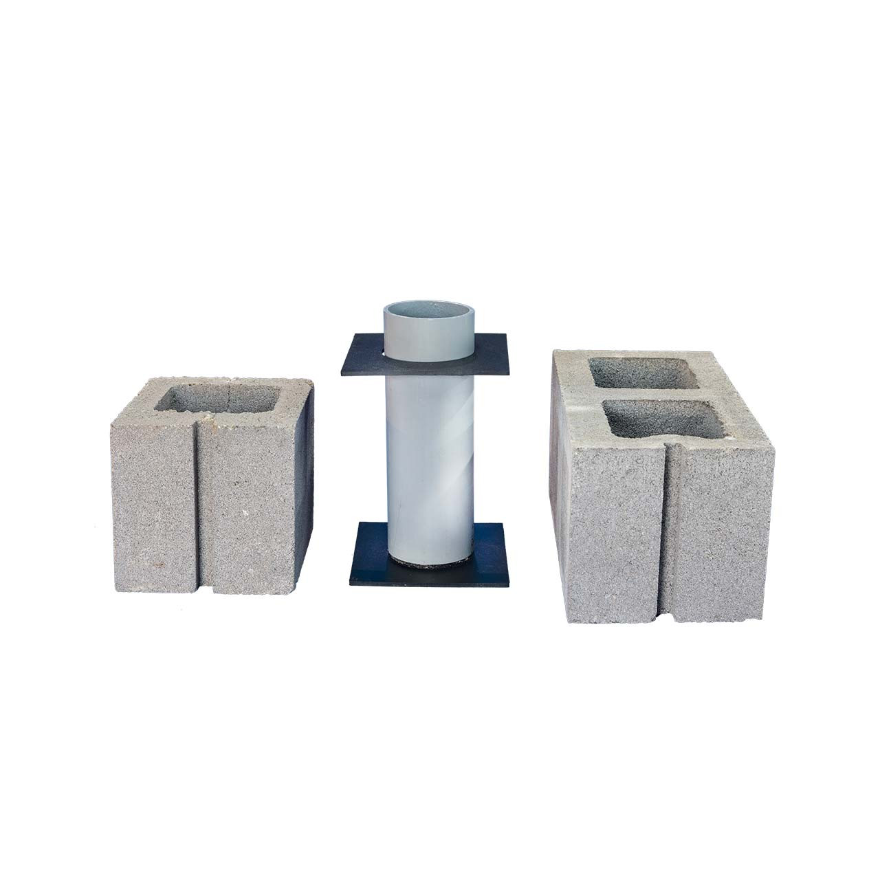 Concrete Block Adapter with Blocks