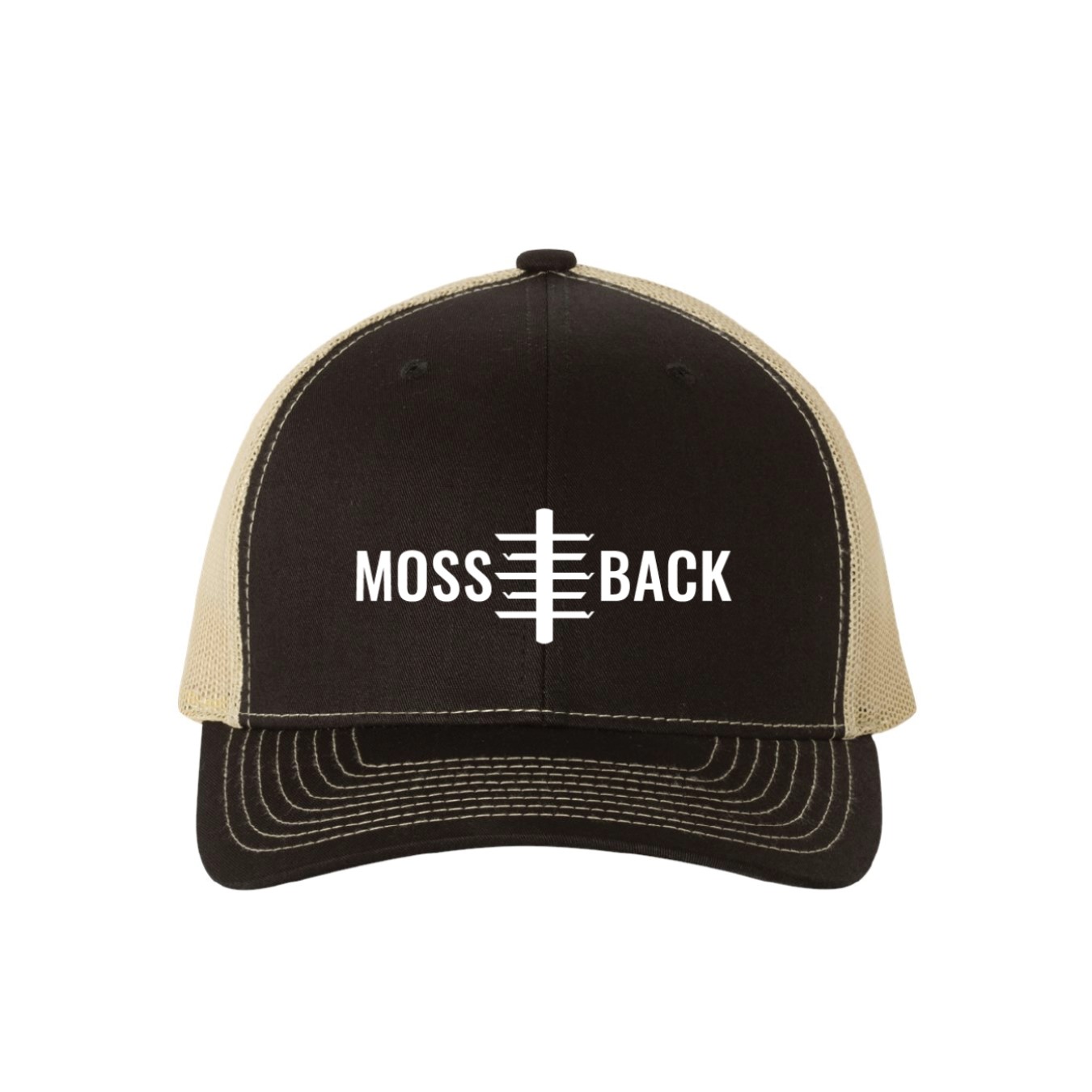 Snapback Trucker Hat – Black & Tan